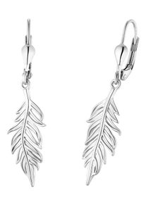 Amor Damen Paar Ohrhänger "Feathers, 2022372", Silber 925 (Sterlingsilber), silber, Silber 925 (Sterlingsilber), Ohrringe