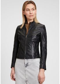 Mauritius Damen Lederjacke "GWKeili LASV", schwarz, modisch, Gr. L, unifarben, Obermaterial: 100% Schafsleder. Futter: 100% Baumwolle. Ärmelfutter: