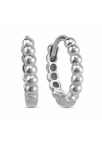 dKeniz Damen Paar Creolen "925/- Sterling Silber Kugel-Creolen", ONE-SIZE, Silber 925 (Sterlingsilber), silber, Silber 925 (Sterlingsilber), Ohrringe