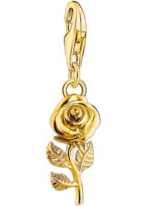 Thomas Sabo Damen Charm-Einhänger "Rose, 2076-664-10, 2077-413-39", gold, Silber 925 (Sterlingsilber), Charms