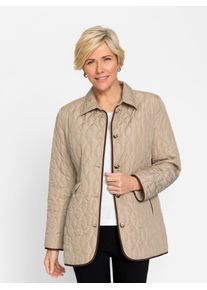 CLASSIC Damen Steppjacke, beige, Gr. 20, unifarben, 100% Polyester, Wattierung:100% Polyester, Jacken