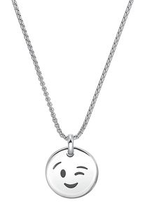 s.Oliver Jungen Kette mit Anhänger "2034938", Edelstahl, L: 43cm, silber, Edelstahl, Halsketten