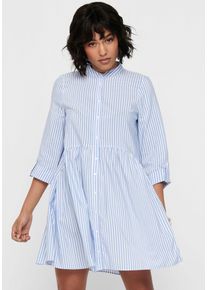 Only Damen Tunikakleid "ONLDITTE LIFE", blau, feminin, Gr. 42, gestreift, Web, Obermaterial: 65% Baumwolle, 35% Polyester, Kleider