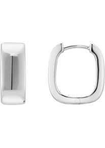 Thomas Sabo Damen Paar Creolen "Schmuck Silber 925 Ohrringe mit eckiger Form, CR744", Silber 925 (Sterlingsilber), silber, Silber 925
