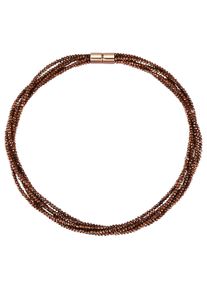 Jacques Lemans Damen Collierkettchen "Edelstahl PVD rotgold", 50cm, Edelstahl, L: 50cm B: 9.0mm, braun, Edelstahl, B:9.0mm, Halsketten