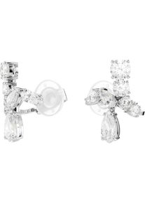 Swarovski Damen Paar Ohrclips "Schmuck Geschenk Matrix Ohrclips, 5692523", Metall, silber, Metall, Ohrringe, mit Swarovski Zirkonia (synth.)