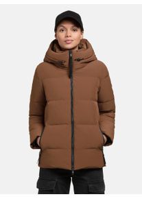 Khujo Damen Steppjacke "Fanc2-YM", braun, Basic, Gr. S, Obermaterial: 90% Polyester, 10% Elasthan, Futter: 100% Nylon, Wattierung: 100% Polyester,