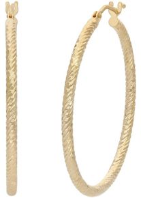 Firetti Damen Paar Creolen "Schmuck Geschenk Gold 585 Ohrschmuck Ohrringe", Gelbgold 585, gold, Gelbgold 585, Ohrringe