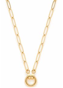 Leonardo Damen Charm-Kette "Halskette Moda Clip&Mix, 023344, 023345", 80, Edelstahl, L: 80cm B: 6mm, gold, Edelstahl, B:6mm, Halsketten
