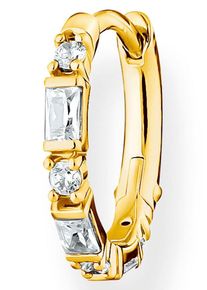 Thomas Sabo Damen Single-Creole "farbige Steine, weiße Steine, CR666-051-14, CR666-414-14, CR666-488-7", Silber 925 (Sterlingsilber), gold, Silber