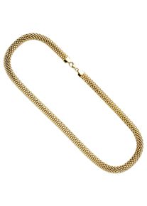Jobo Damen Collier, Silber 925 (Sterlingsilber), L: 45cm, gold, Silber 925 (Sterlingsilber), Halsketten, 925 Silber vergoldet 45 cm