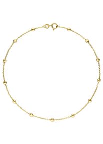 Jobo Damen Fußkette "Kugel", Gelbgold 333, gold, Gelbgold 333, Fußkettchen, 333 Gold 25 cm