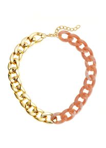 Lascana Damen Panzerkette, bunt, modisch, Kunstharz, Kunststoff, Halsketten, in bicolor, Collier, Gliederkette, Halsschmuck, Halskette