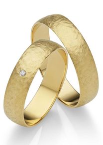 Firetti Trauring "Schmuck Geschenk Gold 375 Hochzeit Ehering "LIEBE"", 50, ohne Brillant, Gelbgold 585, 5mm, gold, Gelbgold 585, Fingerringe, Made in