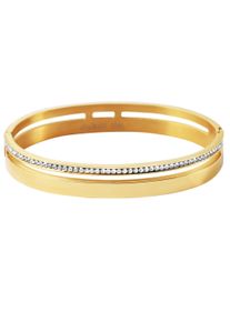 Adelia´s ADELIA ́S Damen Edelstahlarmband "Damen Armband aus Edelstahl mit Similisteine", Edelstahl, gold, Edelstahl, Armbänder