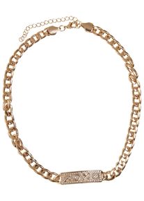Urban Classics Damen Edelstahlkette "Urban Classics Unisex XOXO Necklace", one size, gold, Halsketten