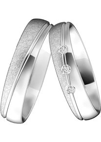 DOOSTI Damen Trauring "SI-57-D, SI-57-H", 62, ohne Zirkonia, Silber 925 (Sterlingsilber), 4,6mm, silber, Silber 925 (Sterlingsilber), Fingerringe,