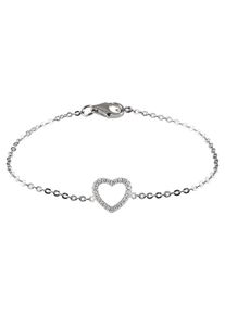 UNIKE JEWELLERY Damen Armkette "MEANINGFUL HEART HERZ, UK.PU.1205.0004", Silber 925 (Sterlingsilber), silber, Silber 925 (Sterlingsilber), Armbänder,