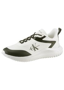 Herren Sneaker "EVA RUNNER LOW LACE ML MIX", Calvin Klein Jeans, Gr. 43, schwarz-weiß, Textil, Synthetik, unifarben mit Farbeinsatz, sportlich,