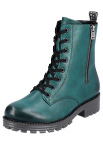Remonte Damen Winterstiefelette, Gr. 38, blau, Leder, Lederimitat, sportlich, Schuhe, mit herausnehmbarem Textilfußbett