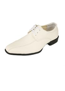 Family Trends Kinder Schnürschuh "Bussiness Anzug", Gr. 26, weiß, Synthetik, elegant, Schuhe, festlich elegant