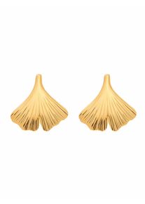 Adelia´s ADELIA ́S Damen Paar Ohrhänger "1 Paar 375 Gold Ohrringe / Ohrstecker Ginkoblatt", Damen, Gelbgold 375, gold, Gelbgold 375, Ohrringe, 375 Gold