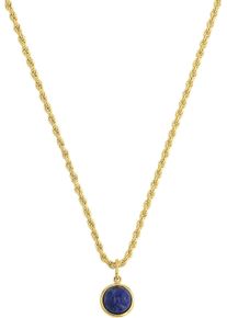 Amor Damen Kette mit Anhänger "Kugel, Kordelkettengliederung, 2038278", Silber 925 (Sterlingsilber), L: 45cm B: 2mm, gold, Silber 925