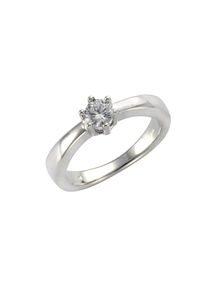 Vivance Damen Fingerring "Silber 925 rhodiniert Zirkonia", 060 (19,1), Silber 925 (Sterlingsilber), weiß, Silber 925 (Sterlingsilber), Fingerringe