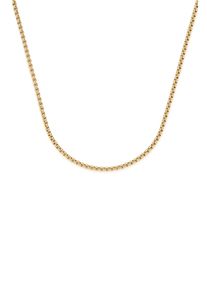 Leonardo Damen Charm-Kette "Liv Clip&Mix, 021587, 021588, 021589", 90, Edelstahl, L: 90cm B: 2mm, gold, Edelstahl, B:2mm, Halsketten