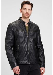 Mauritius Herren Lederjacke "GBDerry LAORV", schwarz, Gr. XXL, unifarben, Obermaterial: 100% Schafsleder. Futter: 100% Baumwolle. Ärmelfutter: 100%