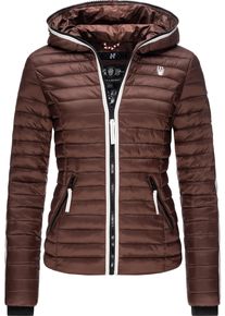 Navahoo Damen Steppjacke "Kimuk Prc", braun, casual, Gr. L, Oberstoff: 100% Nylon, Futter: 100% Polyester, Wattierung: 100% Polyester, Ärmelfutter: