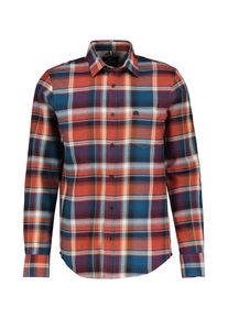Lerros Herren Karohemd "Lerros Herrenhemd in Karo-Flanellqualität", orange, Gr. 6XL, 100% Baumwolle, Hemden