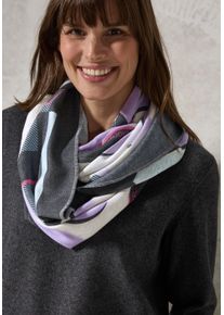 Cecil Damen Loop, blau, casual, bedruckt, Stoff, 70% Polyester, 30% Viskose, Modetücher, softer Materialmix