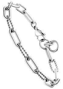 Jobo Damen Armband, Edelstahl, silber, Edelstahl, Armbänder, aus Edelstahl 21,5 cm