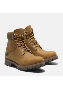 Timberland Schnürboots "6 inch Premium FTB", Gr. 41,5, braun, Nubukleder, sportlich, Schuhe, Winterstiefel, Schnürstiefel, Winterschuhe, wasserdicht