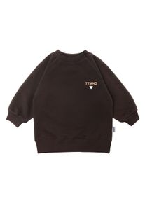 Liliput Herren Sweatshirt "TE AMO", braun, casual, Gr. 62, bedruckt, 80% Baumwolle, 20% Polyester, Sweatshirts, aus super weichem Material