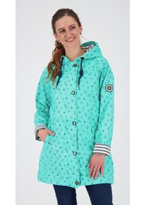 DEPROC Active Damen Regenjacke "Friesennerz ANKERGLUTZAUBER", blau, casual, Gr. 48, Obermaterial: 100% Polyurethan; Futter: 100% Polyester, Jacken,