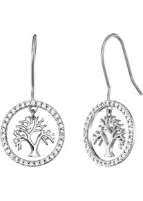 Engelsrufer Damen Paar Ohrhaken "Lebensbaum, ERE-LILTREE-ZI-G-H, ERE-LILTREE-ZI-H", Silber 925 (Sterlingsilber), silber, Silber 925 (Sterlingsilber),