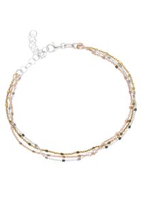 Firetti Damen Armband "Schmuck Geschenk Silber 925 Armschmuck Armkette Fantasie tricolor", Silber 925 (Sterlingsilber), rosa, Silber 925