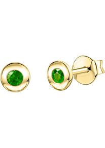Firetti Damen Paar Ohrstecker "Schmuck Geschenk, Ohrringe Solitär, Gold 375", Gelbgold 375, gold, Gelbgold 375, Ohrringe, mit Rubin, Saphir oder
