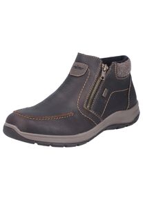 Rieker Herren Winterboots, Gr. 42, braun, Leder, klassisch, Schuhe, Stiefelette, Komfortschuh mit zwei praktischen Reißverschlüssen