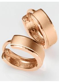 Lady Damen Paar Creolen, Silber 925 (Sterlingsilber), rosa, Silber 925 (Sterlingsilber), Ohrringe