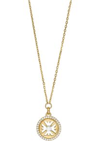 Emporio Armani Damen Kette mit Anhänger "LOGO ESSENTIALS, EG3595710, EG3593221", Silber 925 (Sterlingsilber), L: 45cm, gold, Silber 925