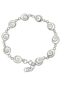 Vivance Damen Armband "925 Silber mit Muschel weiß", 19,5cm, Silber 925 (Sterlingsilber), weiß, Silber 925 (Sterlingsilber), Armbänder