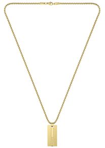 Lacoste Herren Kette mit Anhänger "Schmuck Edelstahl Halsschmuck Halskette Venezianer ADVENTURER", Edelstahl, L: 56cm, gold, Edelstahl, Halsketten