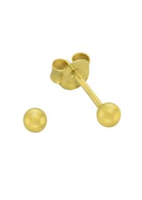 Vivance Damen Paar Ohrstecker "585 Gold Kugel 3mm", ONE-SIZE, Gold, gelb, Gold, Ohrringe