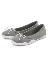 Lascana Damen Ballerina, Gr. 36, grau, Obermaterial: 100% Textilmaterial. Futter: 100% Textilmaterial. Decksohle: 100% Textilmaterial. Laufsohle: