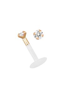 Adelia´s ADELIA ́S Damen Dehnschnecke "Piercing Ohrpiercing", rosa, modisch, Titan, Piercings, Teflon ist Allergiefrei und als Erstpiercing zugelassen
