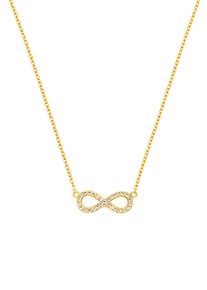 s.Oliver Damen Kette mit Anhänger "Infinity/Unendlichkeitsschleife, 2032880, 2032881, 2032882", Silber 925 (Sterlingsilber), L: 45cm, gold, Silber
