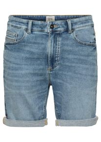 Camel Active Herren Jeansshorts, blau, casual, Gr. 33, Denim/Jeans, Obermaterial: 86% Baumwolle, 13% Polyester, 1% Elasthan, Jeans, mit washed Optik